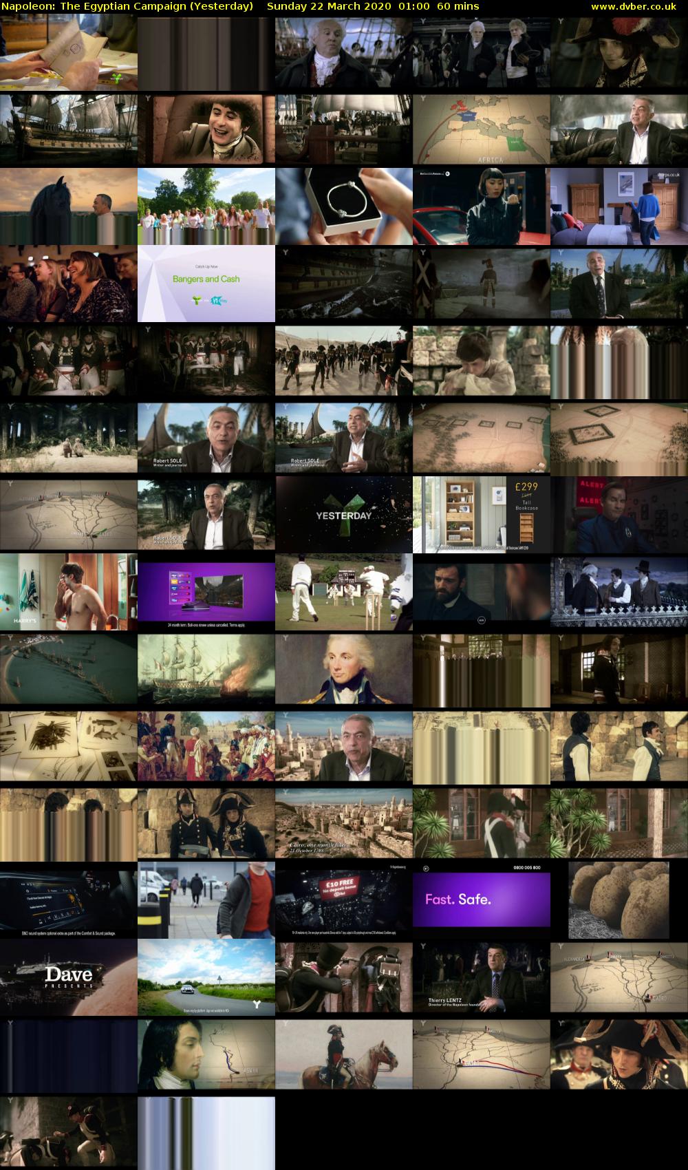 Napoleon: The Egyptian Campaign (Yesterday) Sunday 22 March 2020 01:00 - 02:00