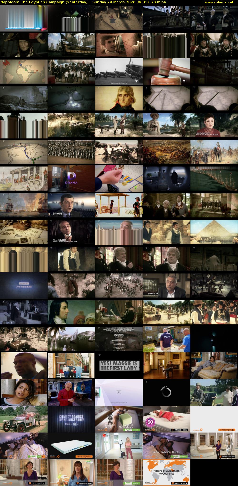 Napoleon: The Egyptian Campaign (Yesterday) Sunday 29 March 2020 06:00 - 07:10