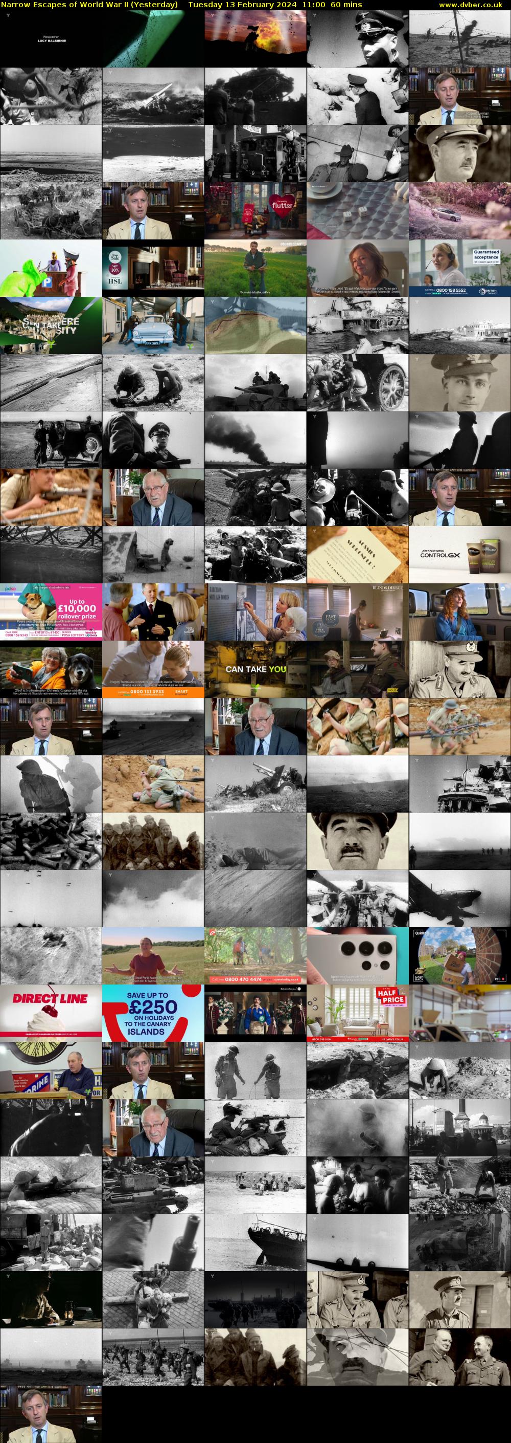 Narrow Escapes of World War II (Yesterday) Tuesday 13 February 2024 11:00 - 12:00
