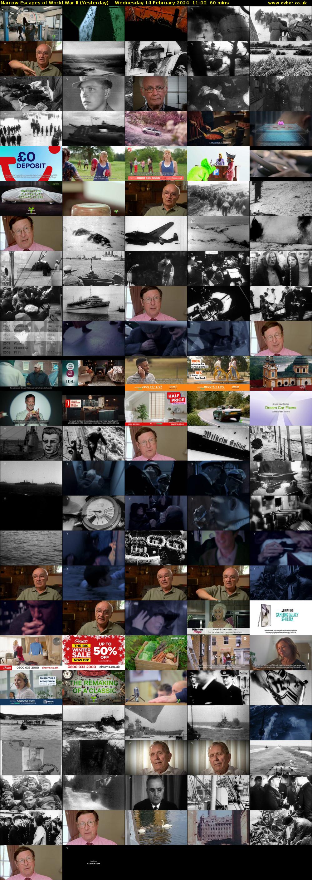 Narrow Escapes of World War II (Yesterday) Wednesday 14 February 2024 11:00 - 12:00