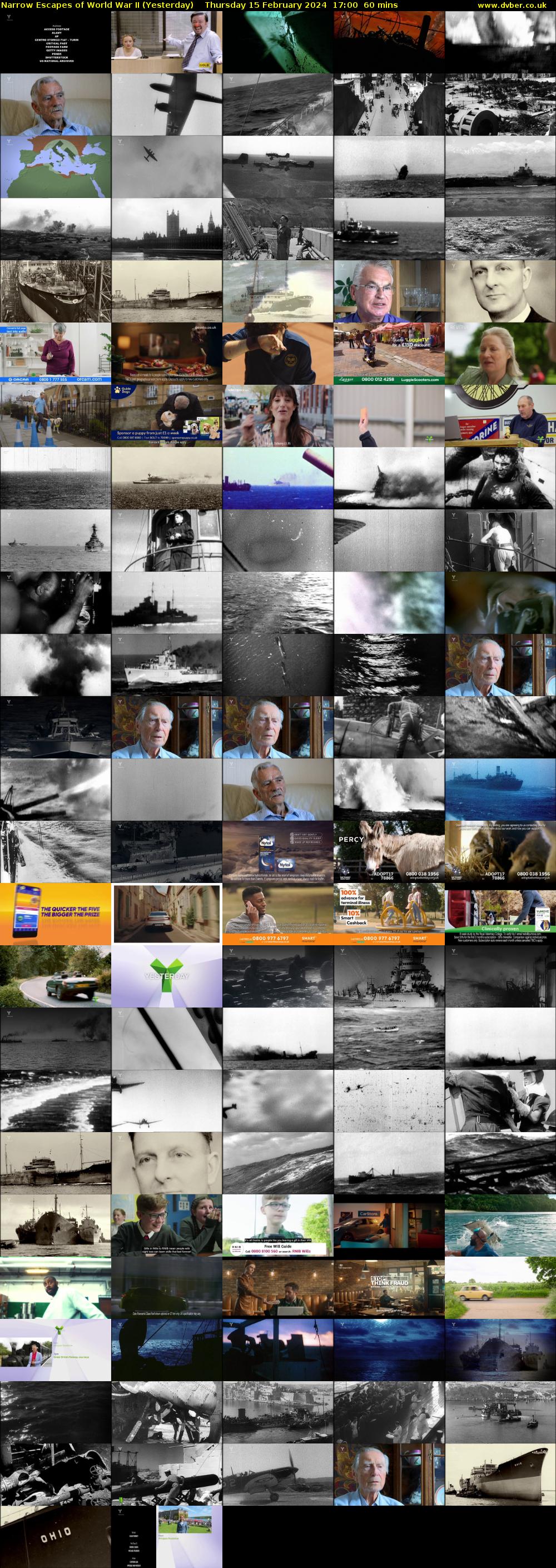 Narrow Escapes of World War II (Yesterday) Thursday 15 February 2024 17:00 - 18:00