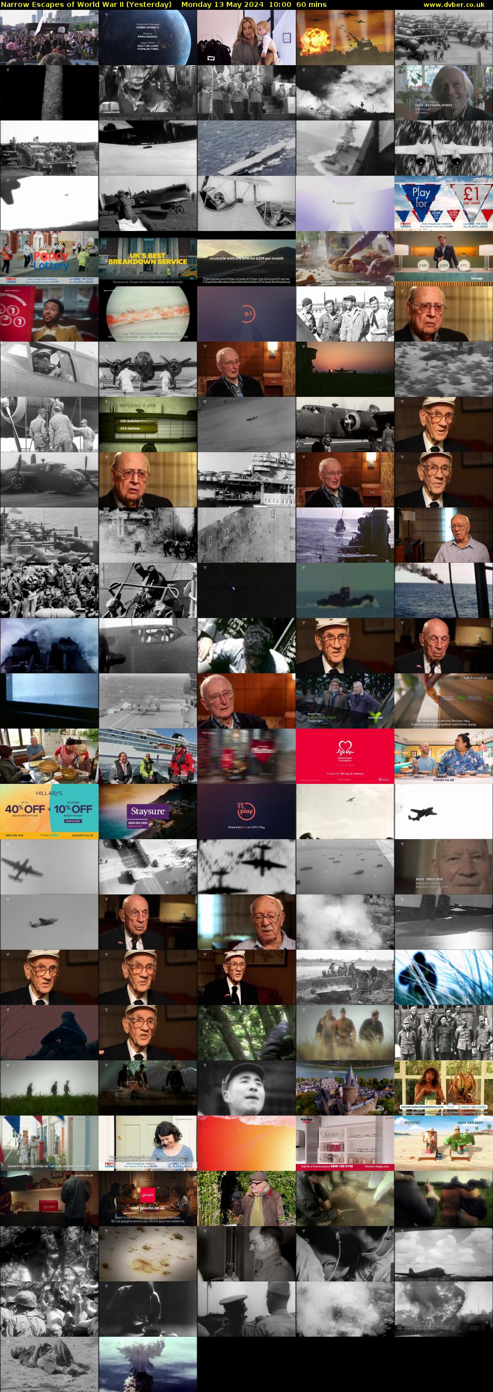 Narrow Escapes of World War II (Yesterday) Monday 13 May 2024 10:00 - 11:00