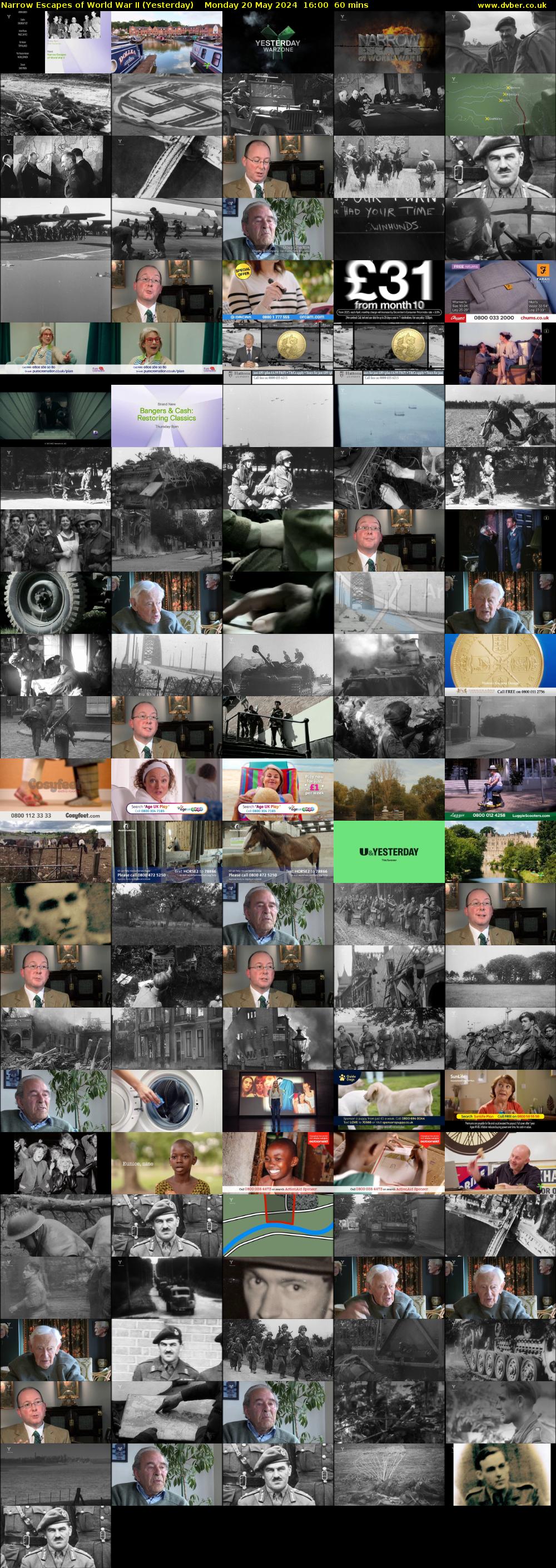 Narrow Escapes of World War II (Yesterday) Monday 20 May 2024 16:00 - 17:00