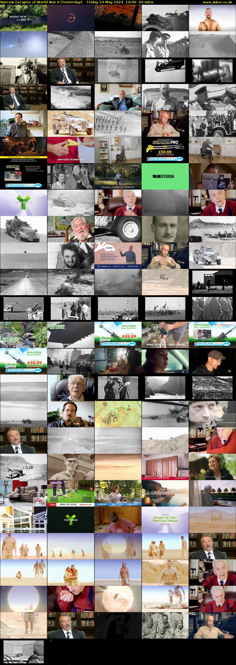 Narrow Escapes of World War II (Yesterday) Friday 24 May 2024 10:00 - 11:00