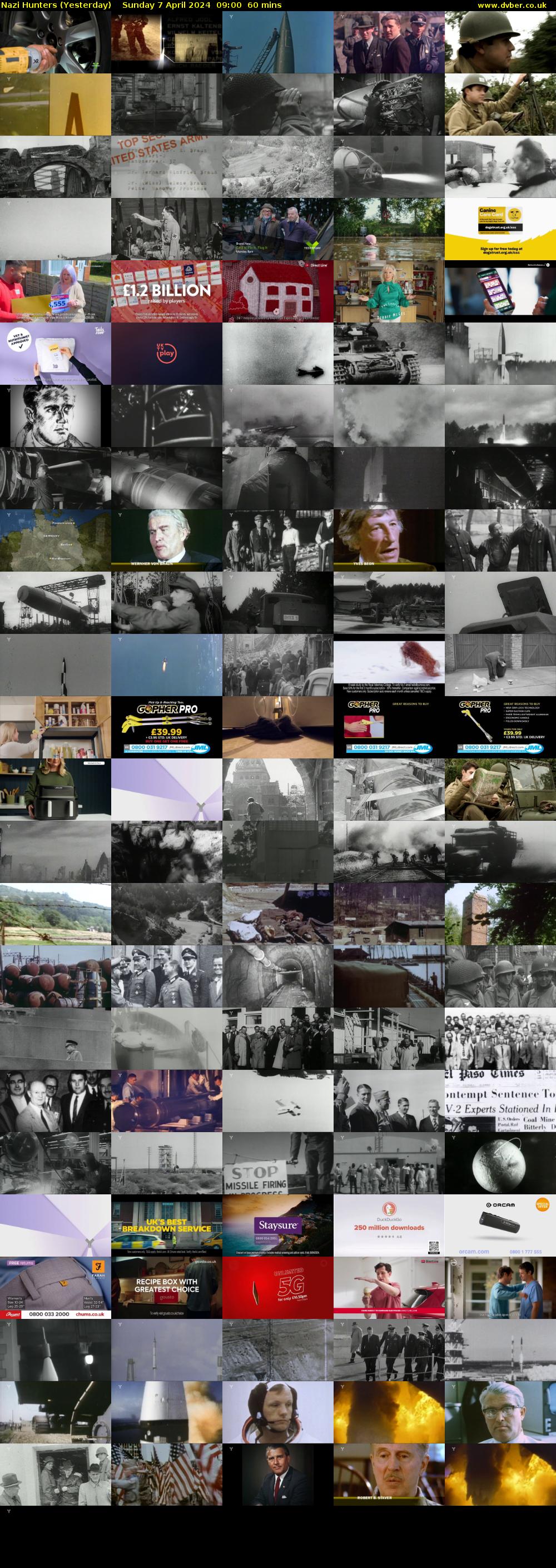 Nazi Hunters (Yesterday) Sunday 7 April 2024 09:00 - 10:00