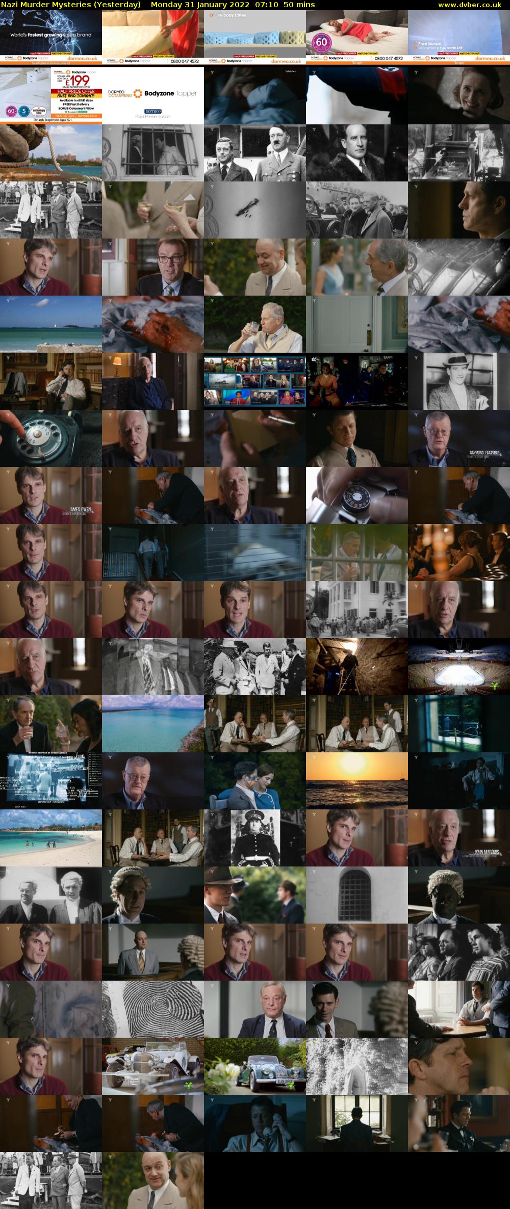 Nazi Murder Mysteries (Yesterday) Monday 31 January 2022 07:10 - 08:00