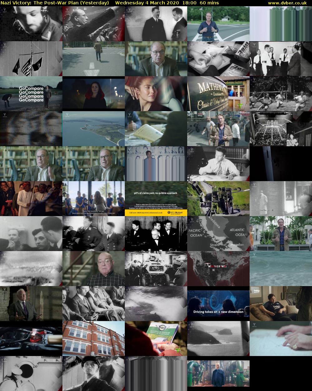Nazi Victory: The Post-War Plan (Yesterday) Wednesday 4 March 2020 18:00 - 19:00