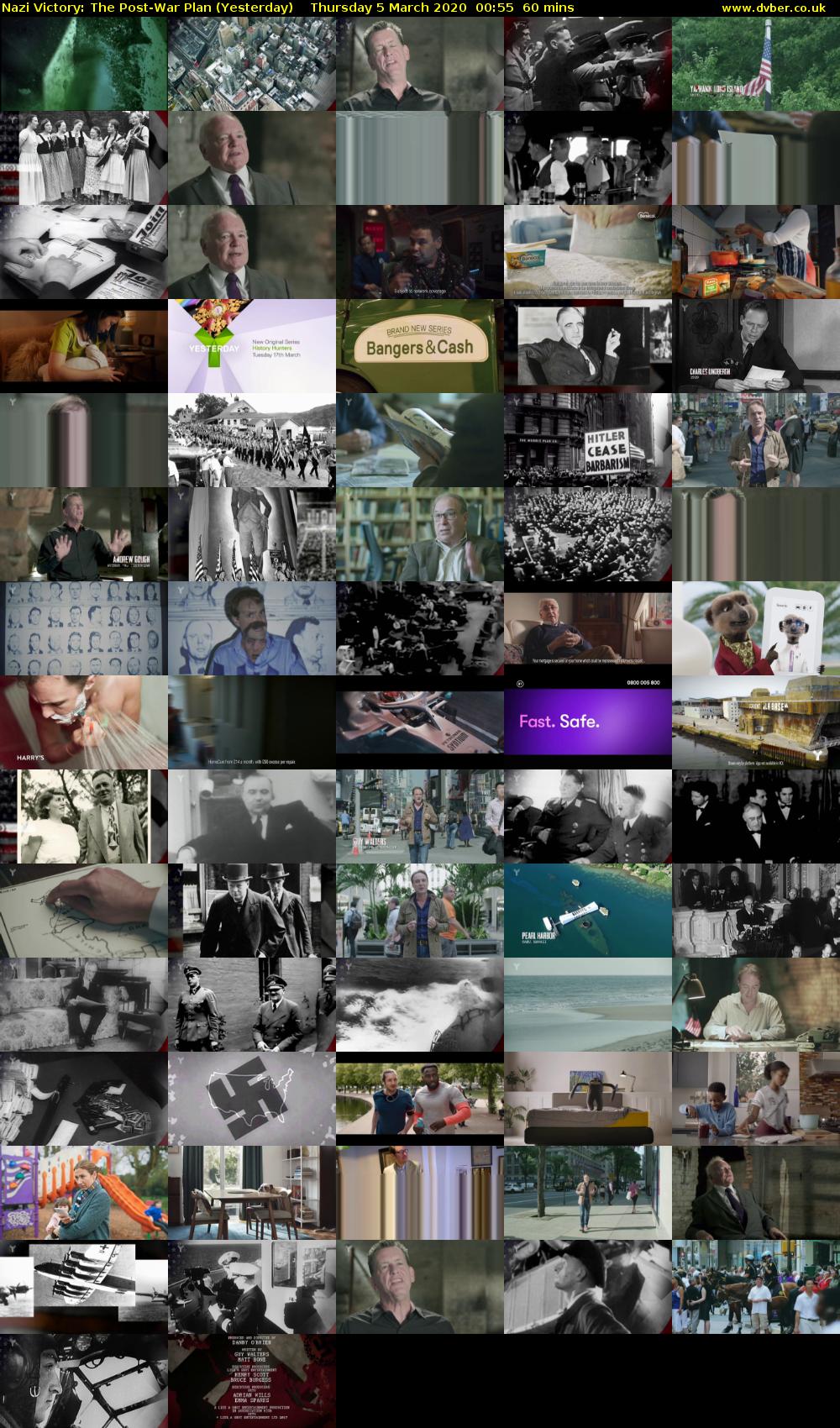 Nazi Victory: The Post-War Plan (Yesterday) Thursday 5 March 2020 00:55 - 01:55