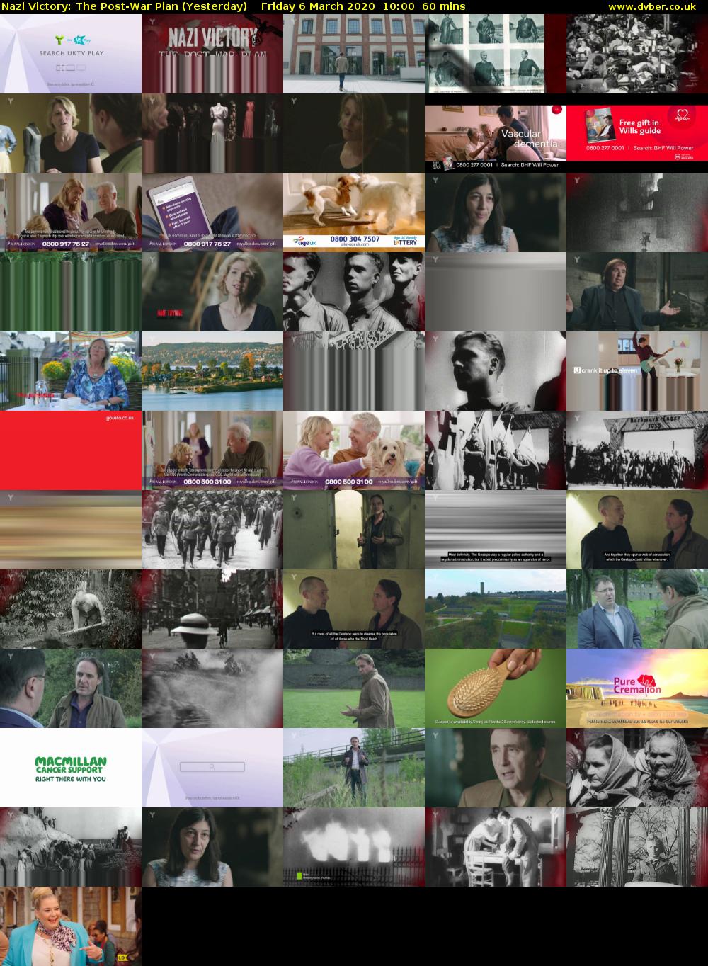 Nazi Victory: The Post-War Plan (Yesterday) Friday 6 March 2020 10:00 - 11:00