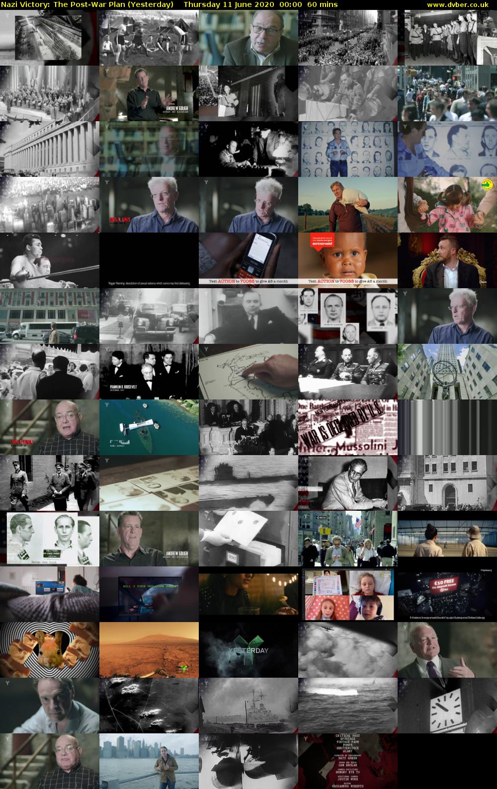 Nazi Victory: The Post-War Plan (Yesterday) Thursday 11 June 2020 00:00 - 01:00