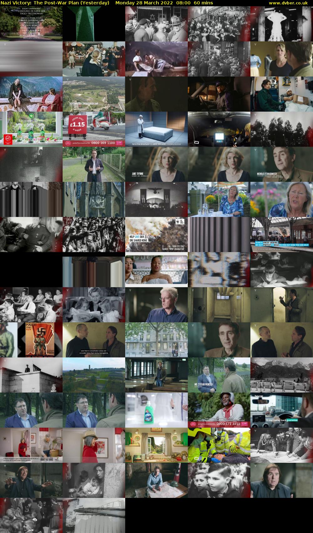Nazi Victory: The Post-War Plan (Yesterday) Monday 28 March 2022 08:00 - 09:00