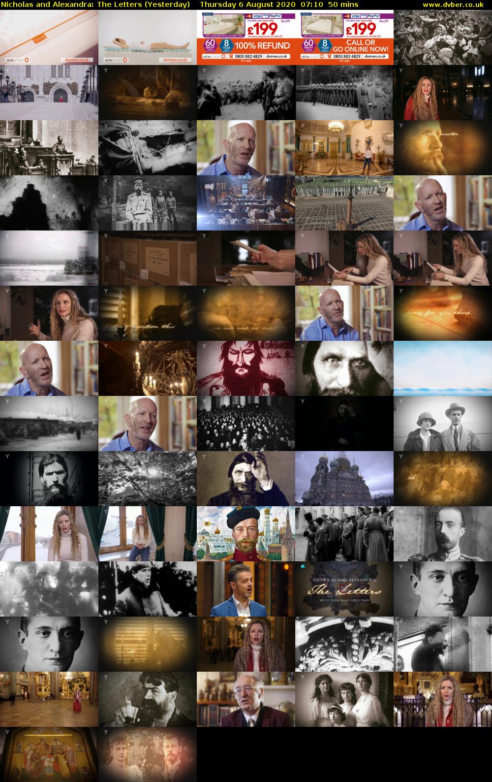 Nicholas and Alexandra: The Letters (Yesterday) Thursday 6 August 2020 07:10 - 08:00