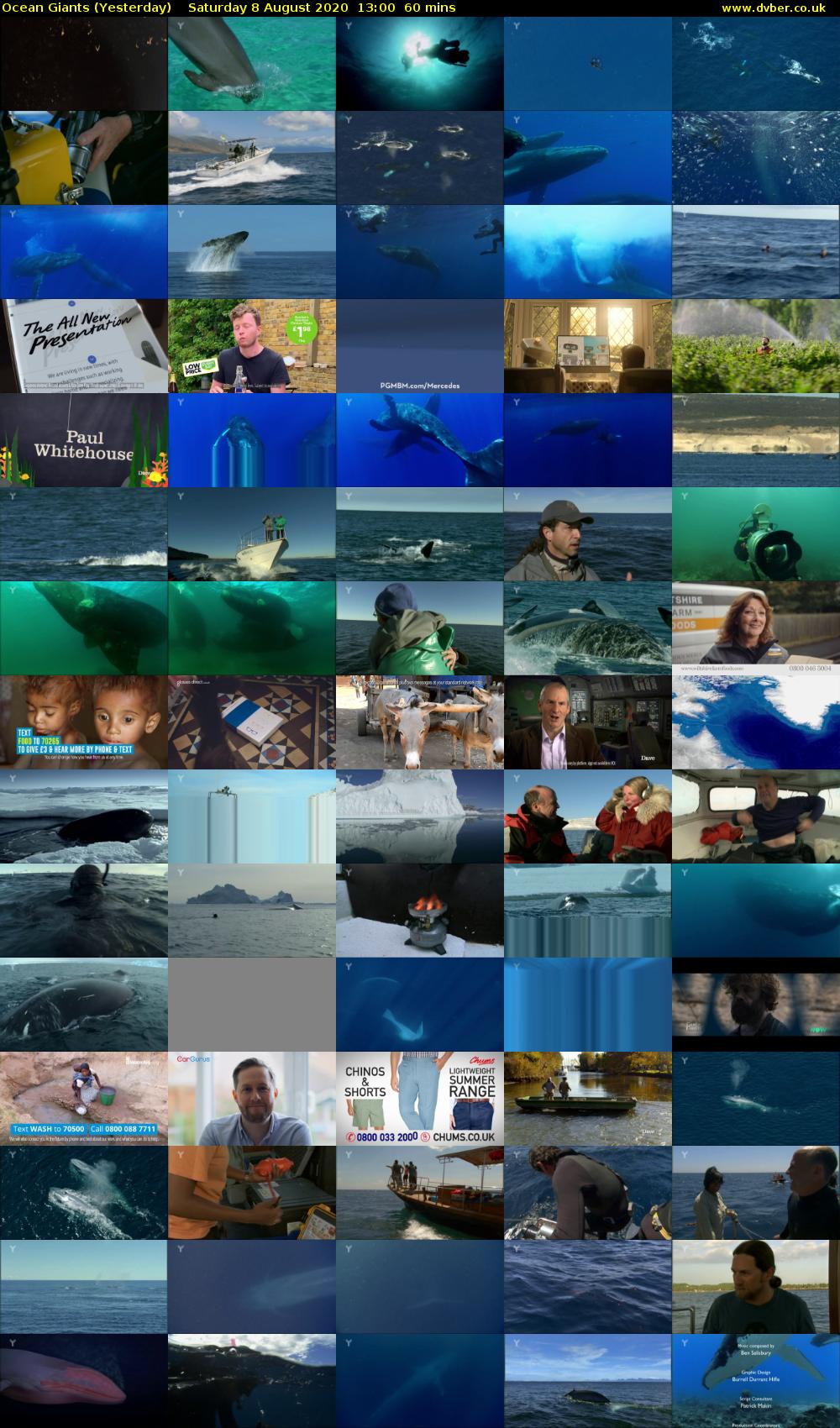Ocean Giants (Yesterday) Saturday 8 August 2020 13:00 - 14:00