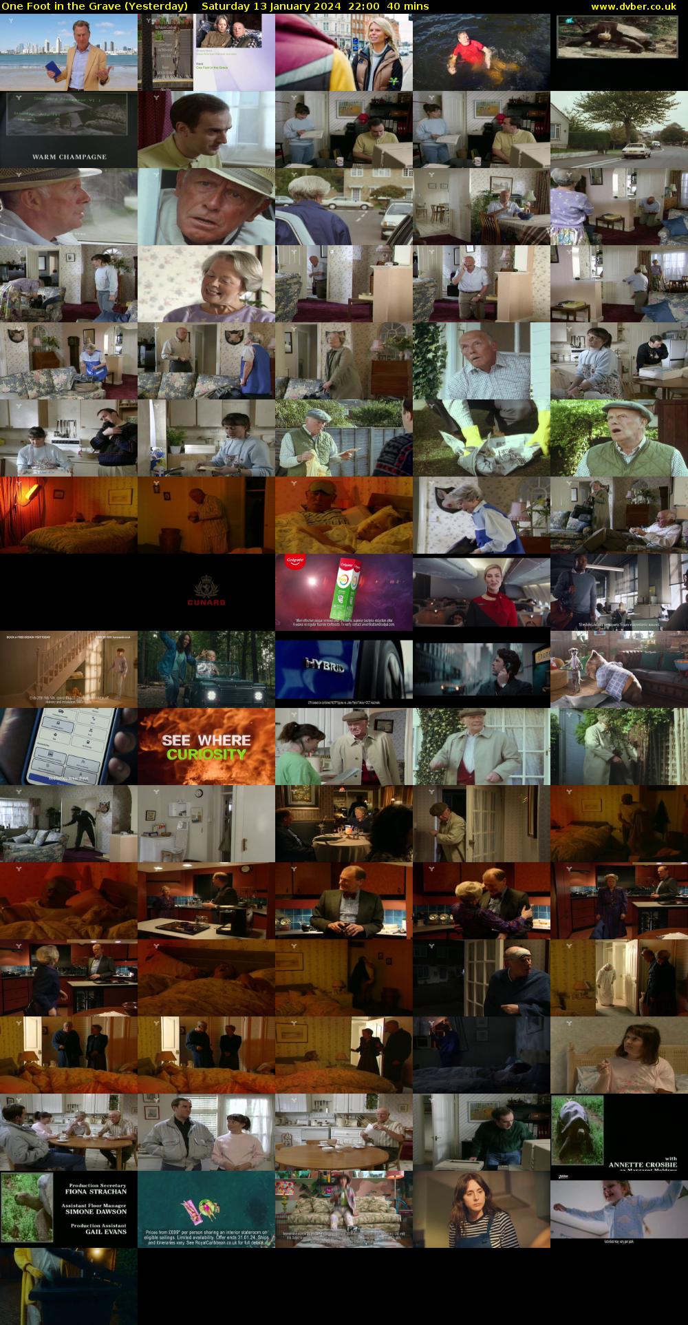 One Foot in the Grave (Yesterday) Saturday 13 January 2024 22:00 - 22:40