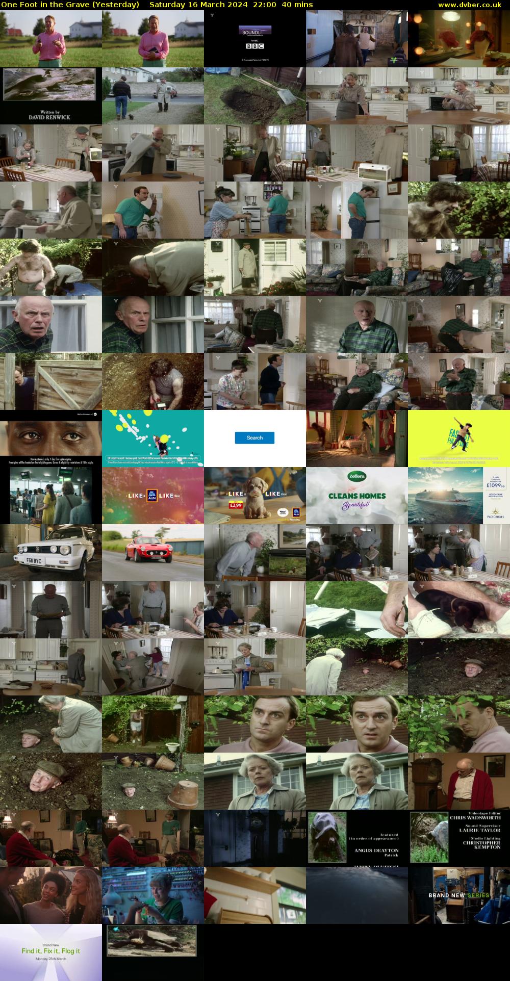 One Foot in the Grave (Yesterday) Saturday 16 March 2024 22:00 - 22:40