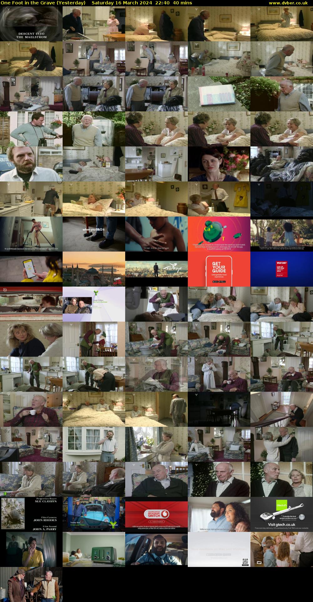 One Foot in the Grave (Yesterday) Saturday 16 March 2024 22:40 - 23:20