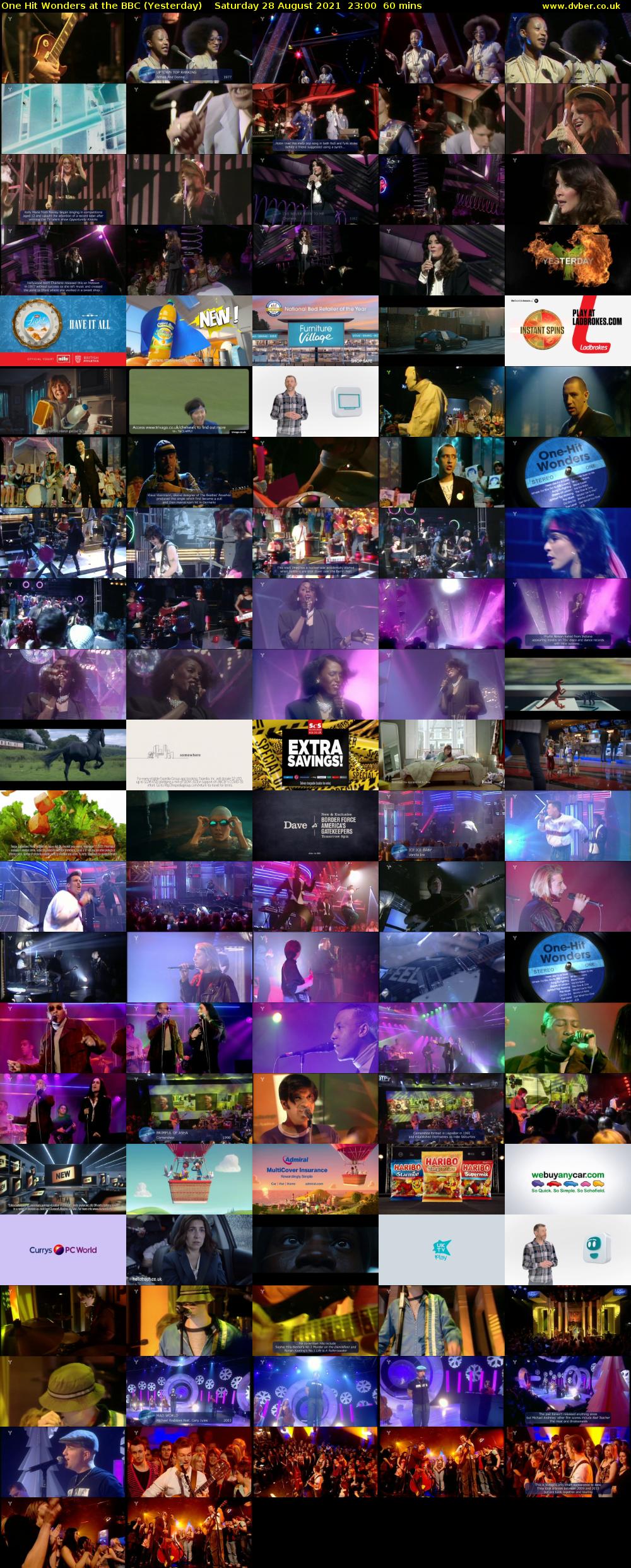 One Hit Wonders at the BBC (Yesterday) Saturday 28 August 2021 23:00 - 00:00