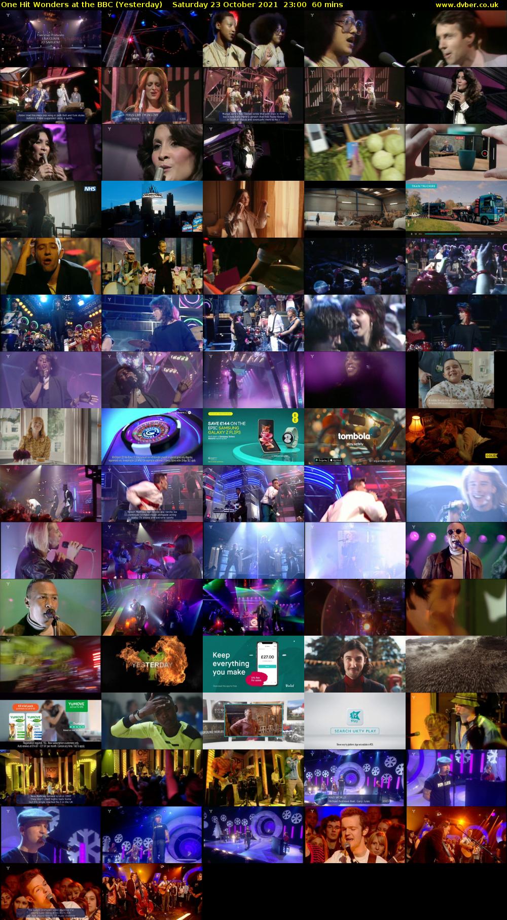 One Hit Wonders at the BBC (Yesterday) Saturday 23 October 2021 23:00 - 00:00