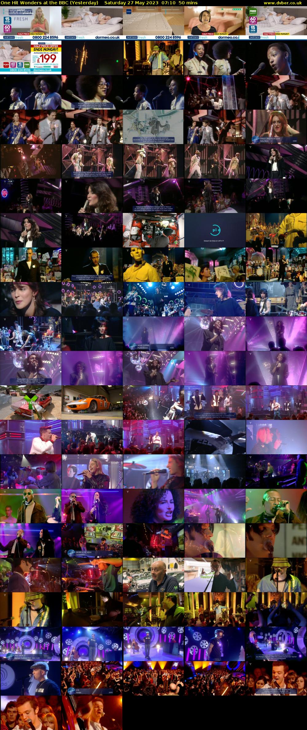 One Hit Wonders at the BBC (Yesterday) Saturday 27 May 2023 07:10 - 08:00