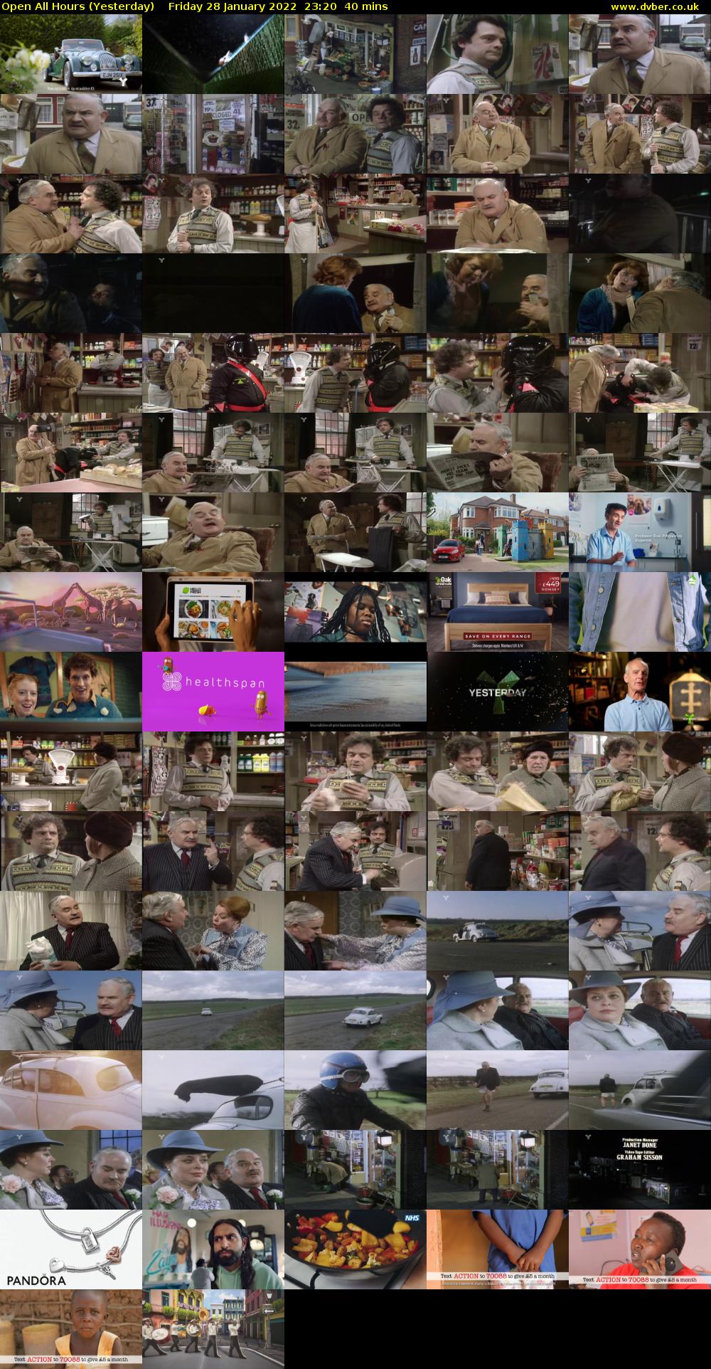 Open All Hours (Yesterday) Friday 28 January 2022 23:20 - 00:00