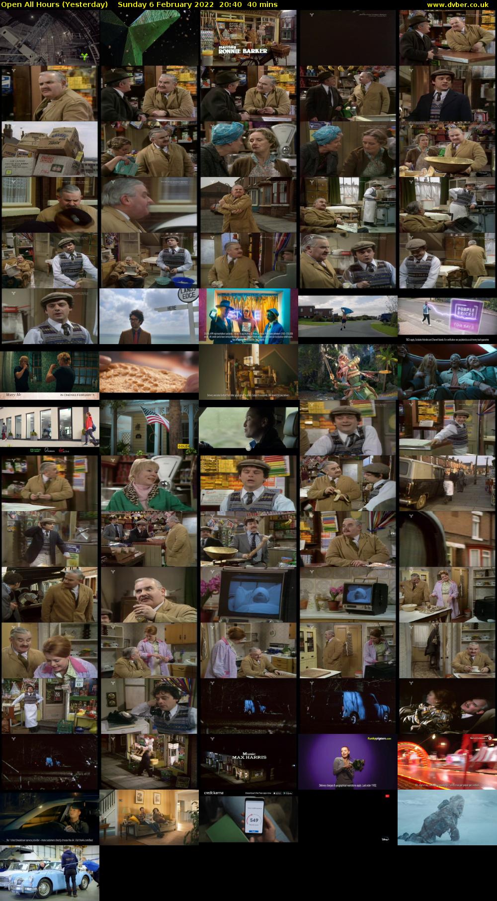 Open All Hours (Yesterday) Sunday 6 February 2022 20:40 - 21:20