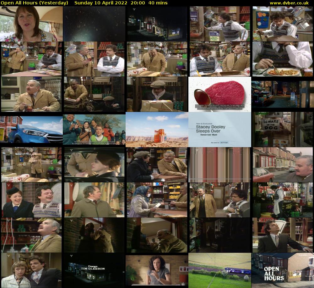 Open All Hours (Yesterday) Sunday 10 April 2022 20:00 - 20:40