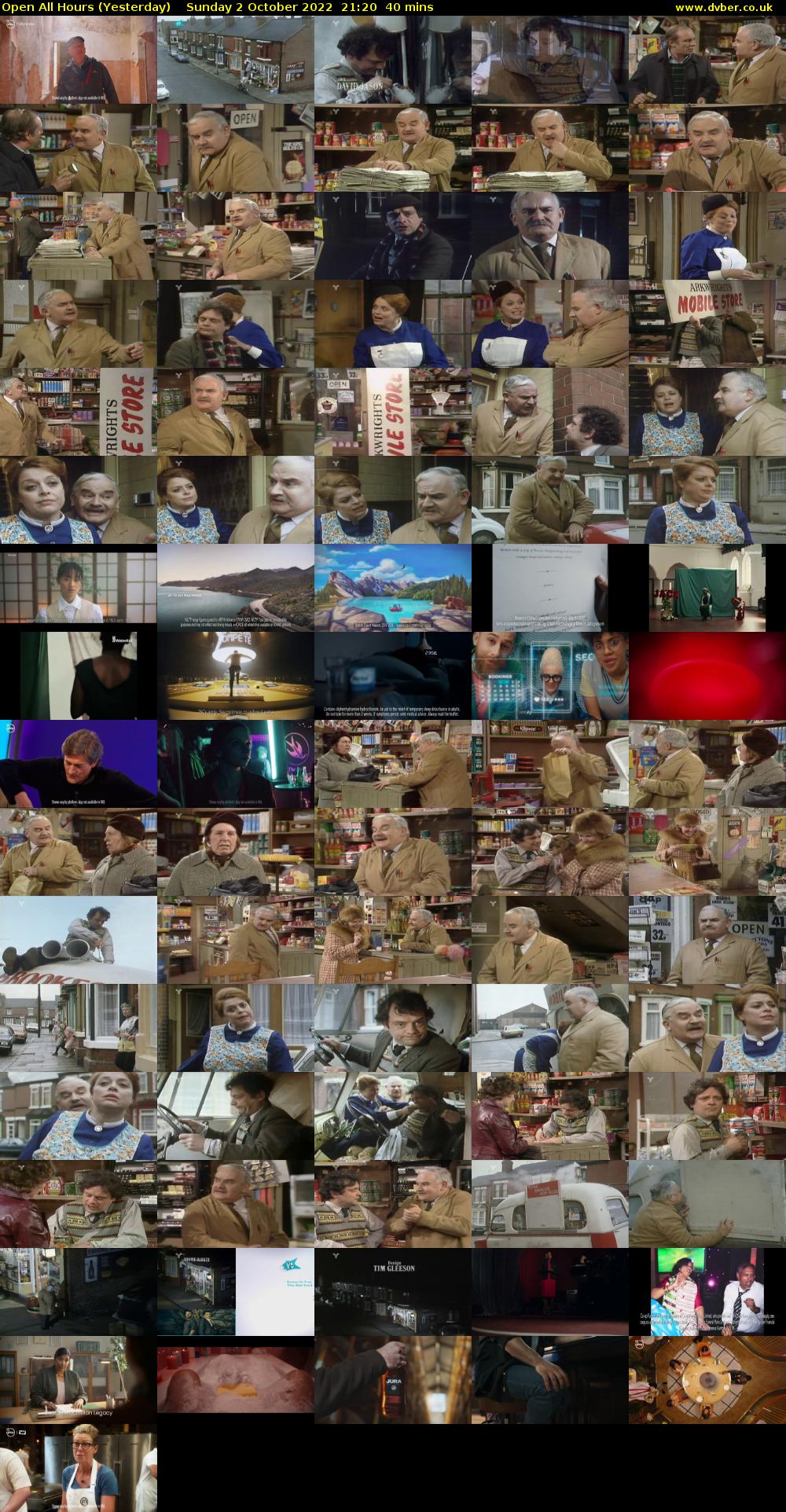Open All Hours (Yesterday) Sunday 2 October 2022 21:20 - 22:00