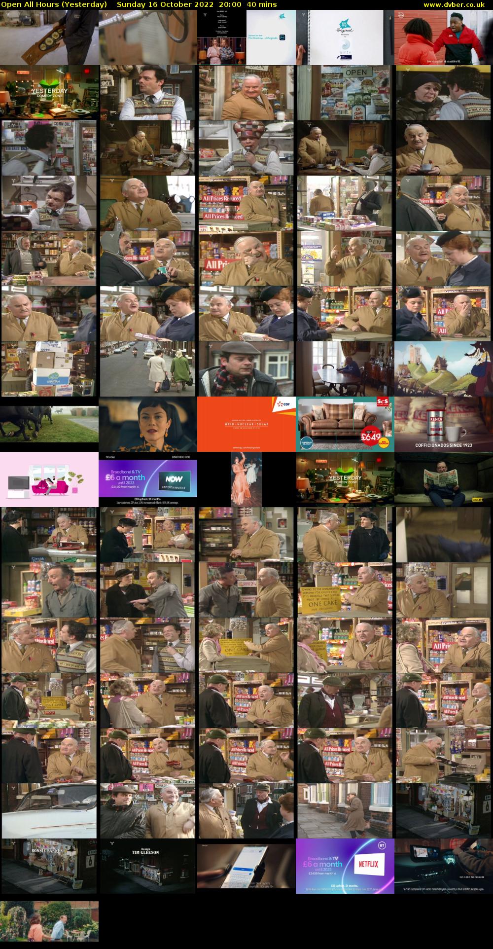 Open All Hours (Yesterday) Sunday 16 October 2022 20:00 - 20:40