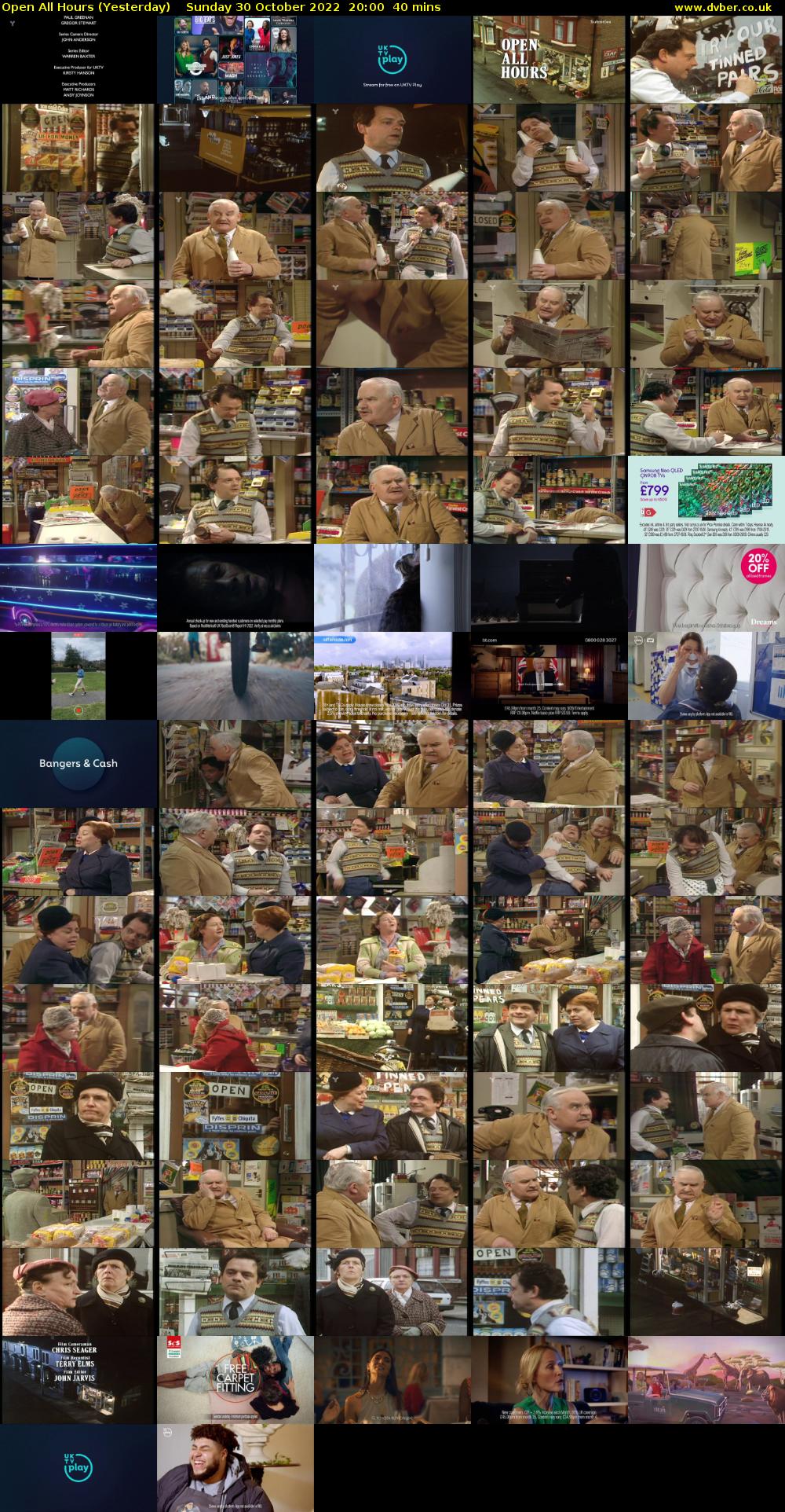 Open All Hours (Yesterday) Sunday 30 October 2022 20:00 - 20:40