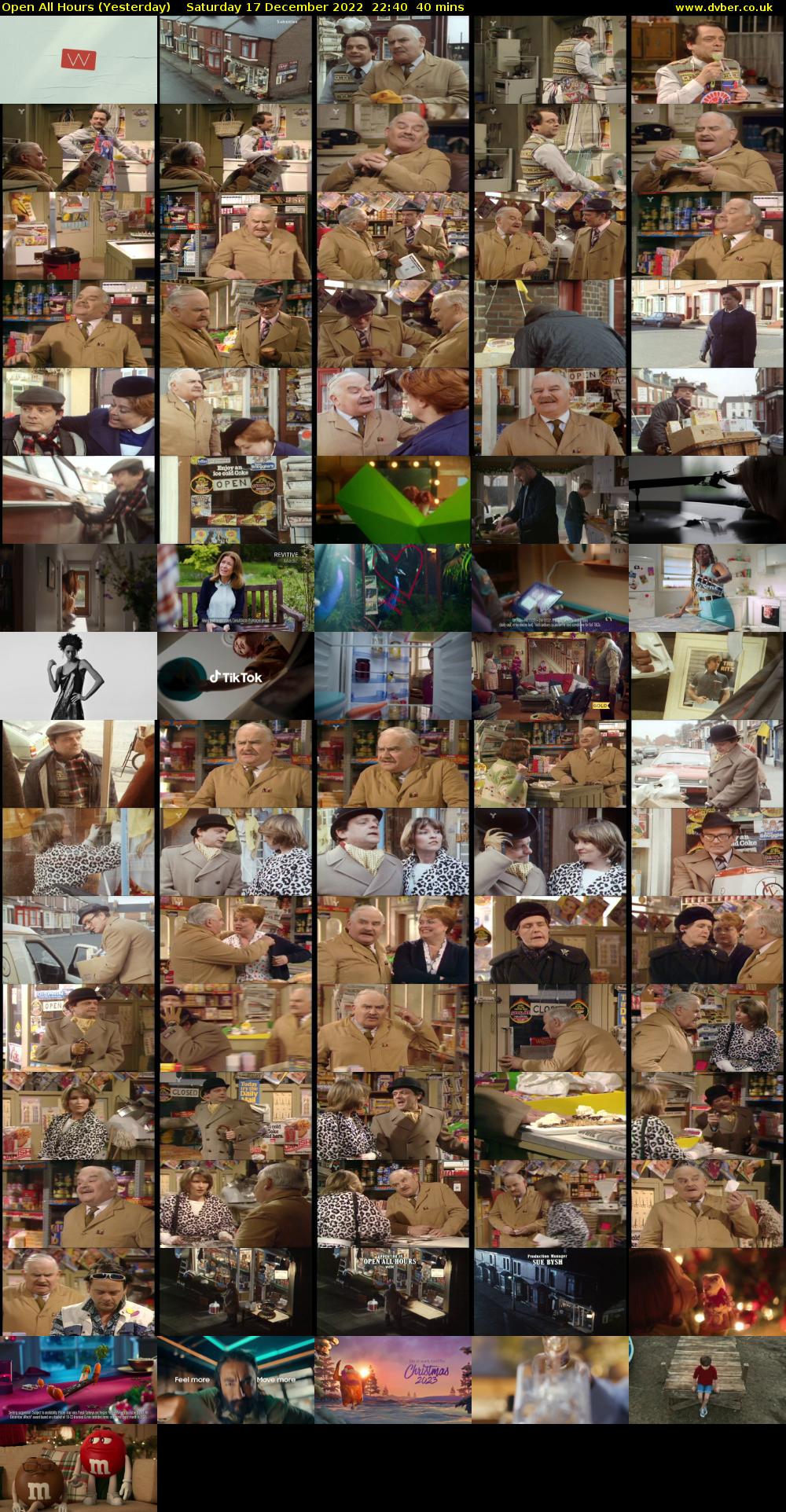 Open All Hours (Yesterday) Saturday 17 December 2022 22:40 - 23:20