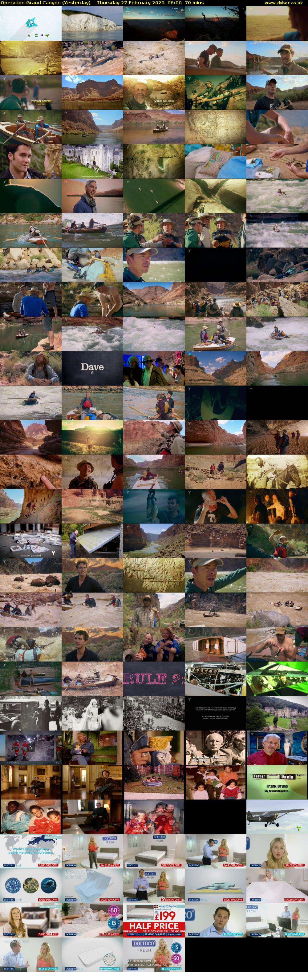 Operation Grand Canyon (Yesterday) Thursday 27 February 2020 06:00 - 07:10