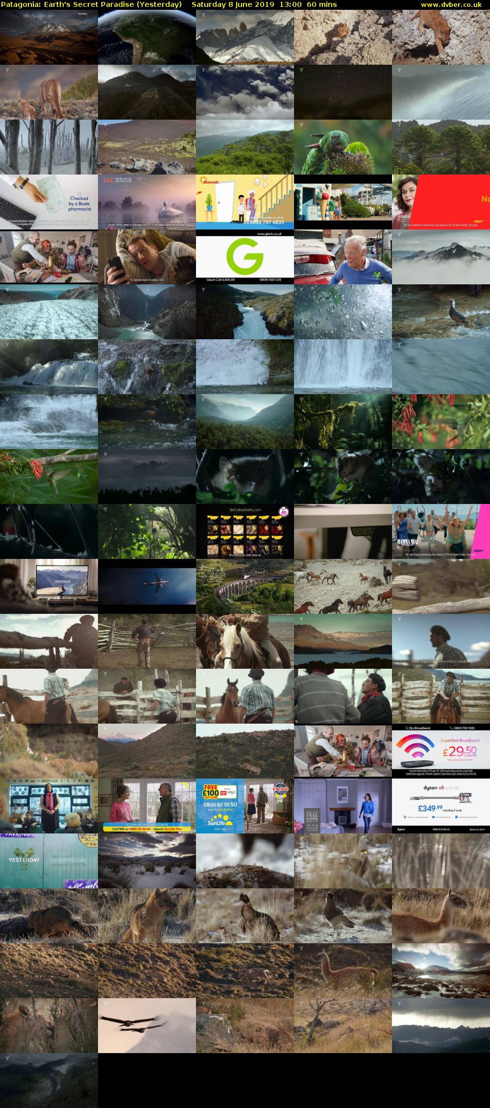 Patagonia: Earth's Secret Paradise (Yesterday) Saturday 8 June 2019 13:00 - 14:00