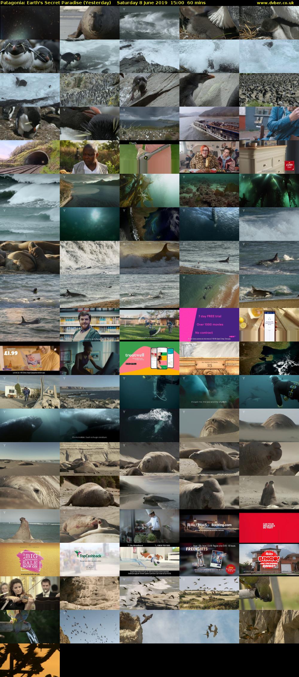 Patagonia: Earth's Secret Paradise (Yesterday) Saturday 8 June 2019 15:00 - 16:00