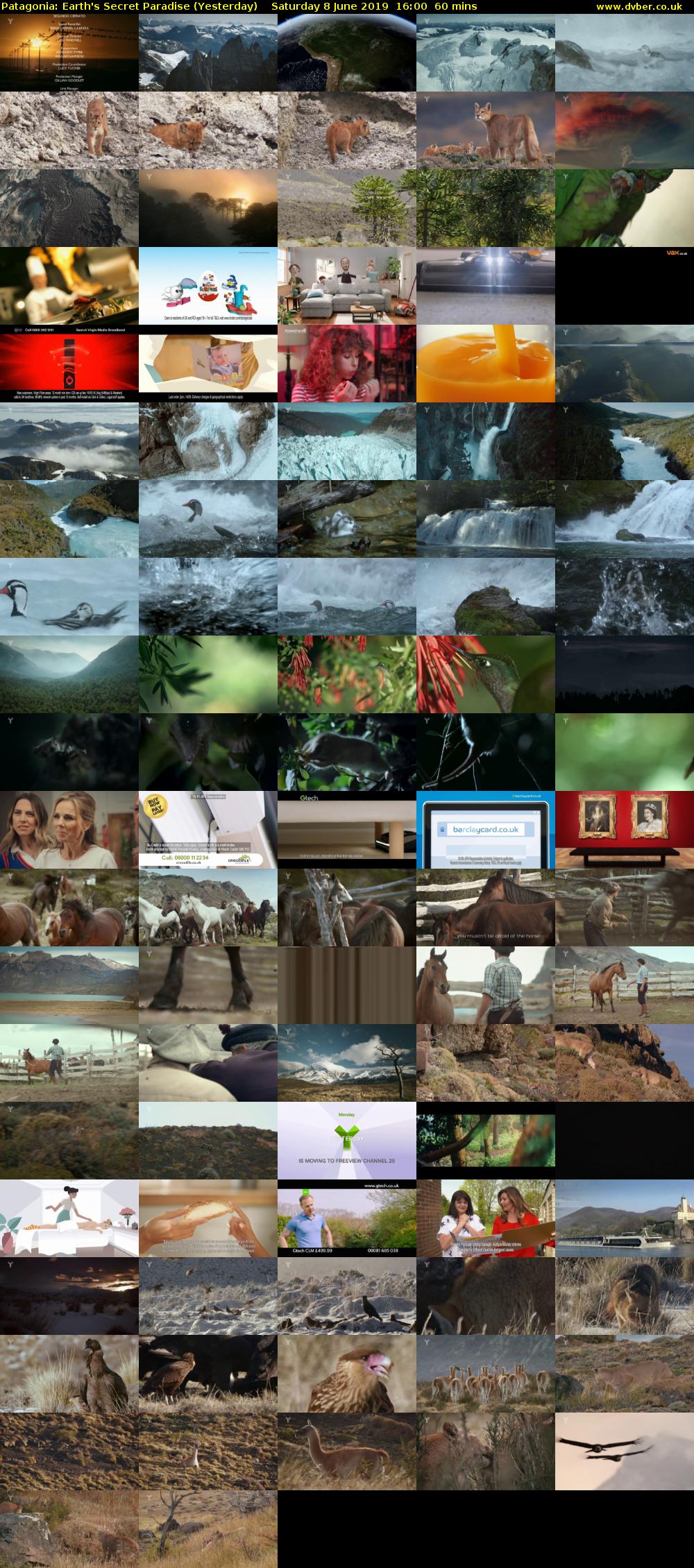 Patagonia: Earth's Secret Paradise (Yesterday) Saturday 8 June 2019 16:00 - 17:00