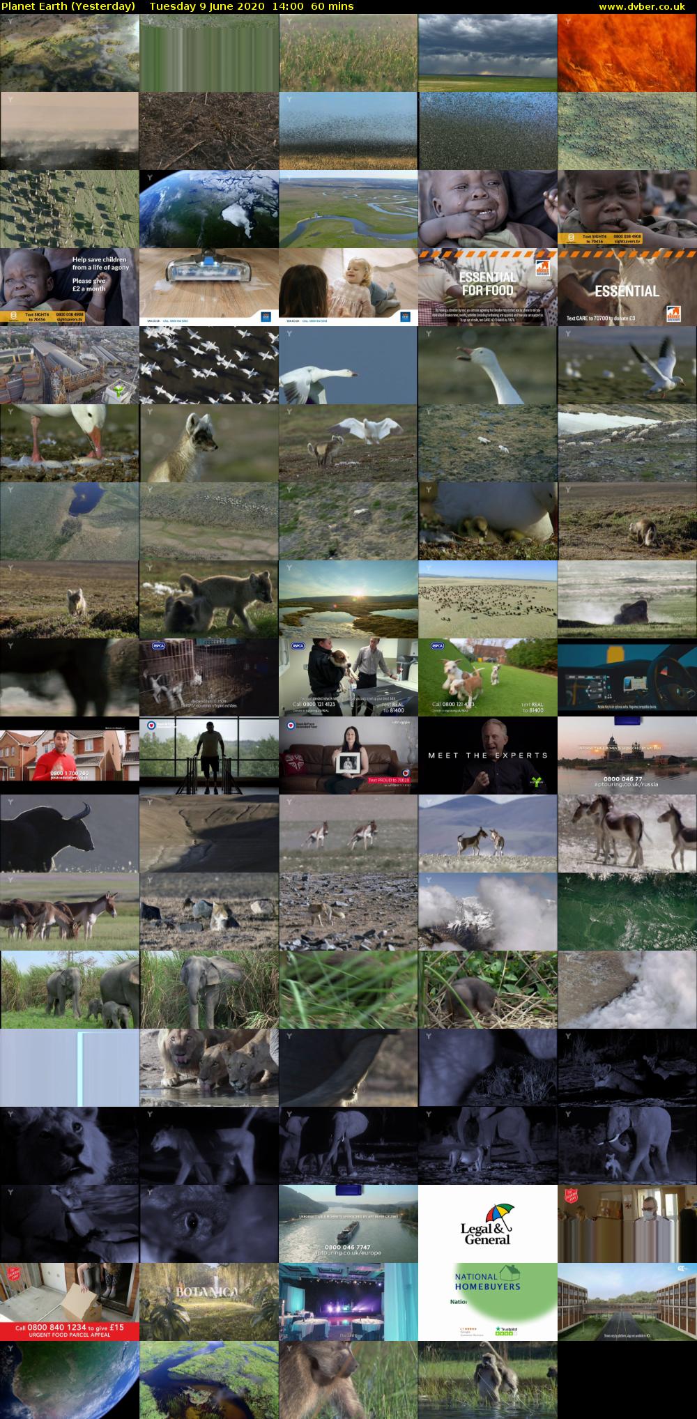 Planet Earth (Yesterday) Tuesday 9 June 2020 14:00 - 15:00