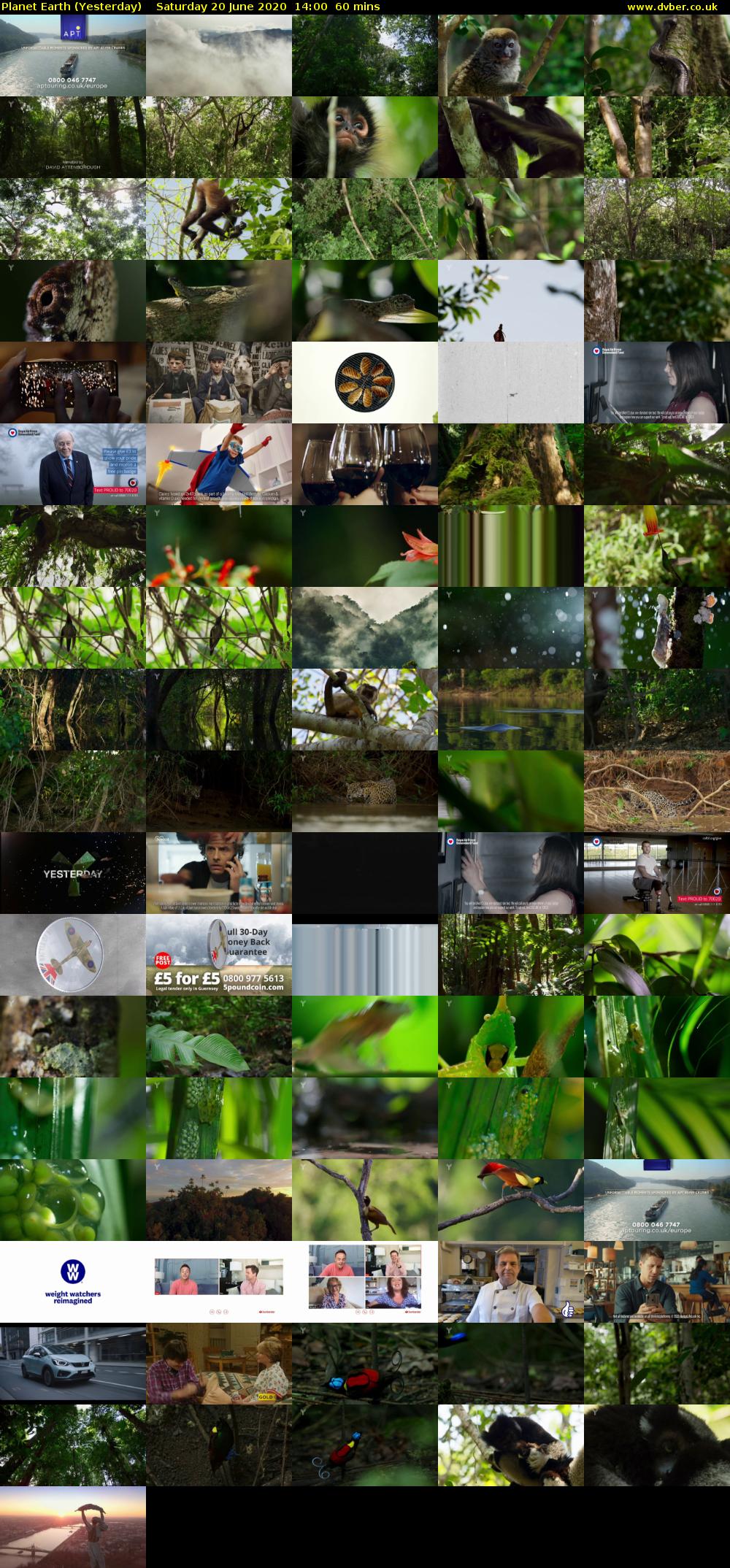 Planet Earth (Yesterday) Saturday 20 June 2020 14:00 - 15:00