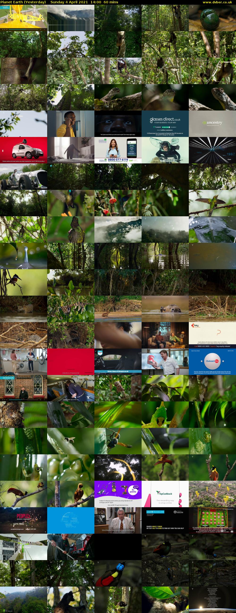 Planet Earth (Yesterday) Sunday 4 April 2021 14:00 - 15:00