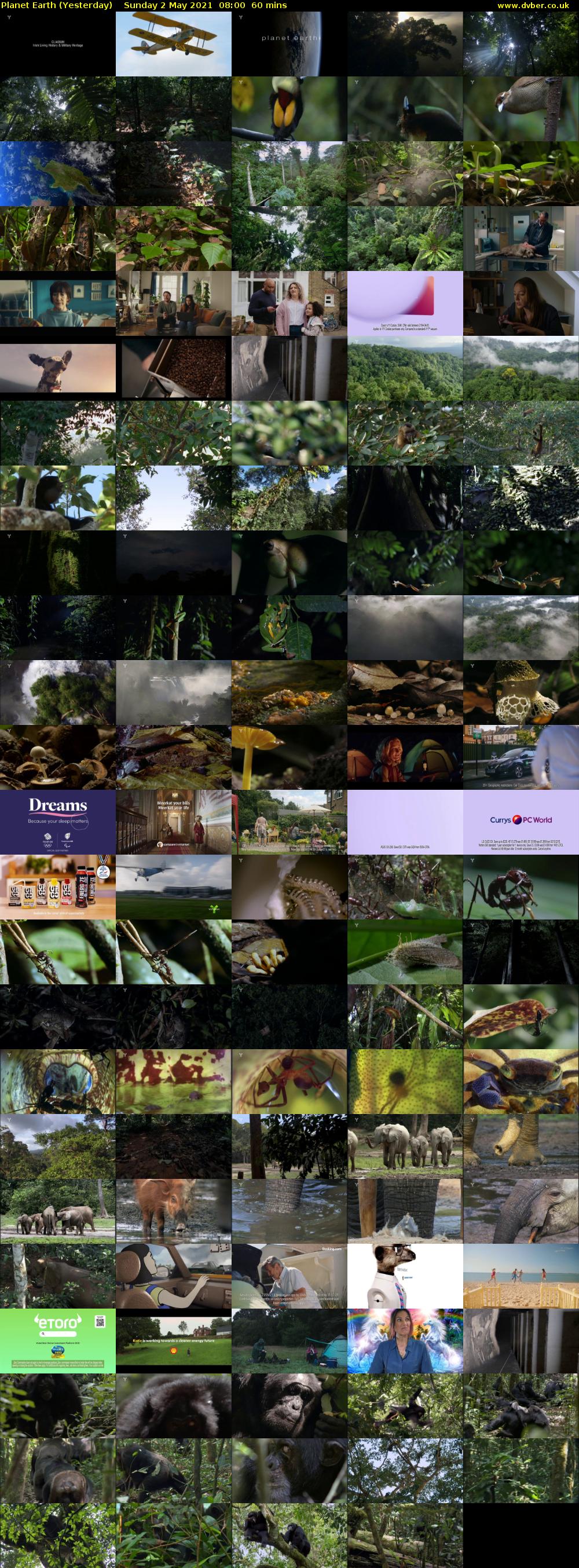 Planet Earth (Yesterday) Sunday 2 May 2021 08:00 - 09:00
