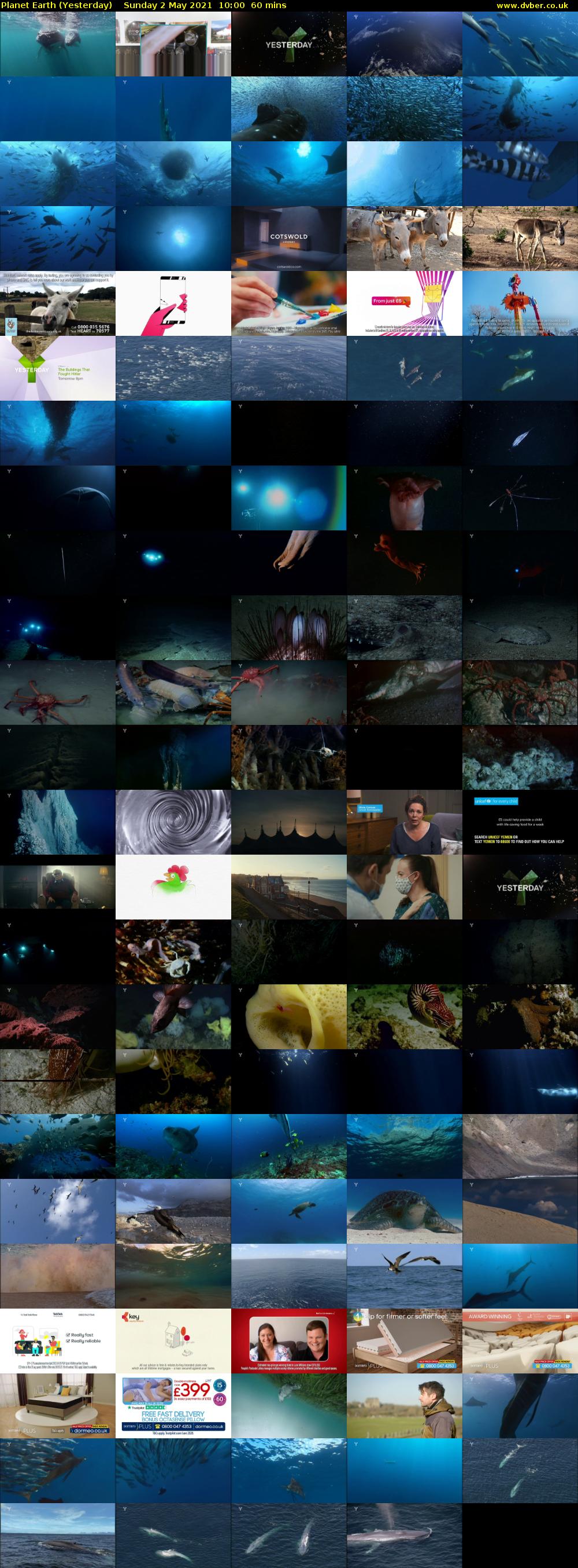 Planet Earth (Yesterday) Sunday 2 May 2021 10:00 - 11:00