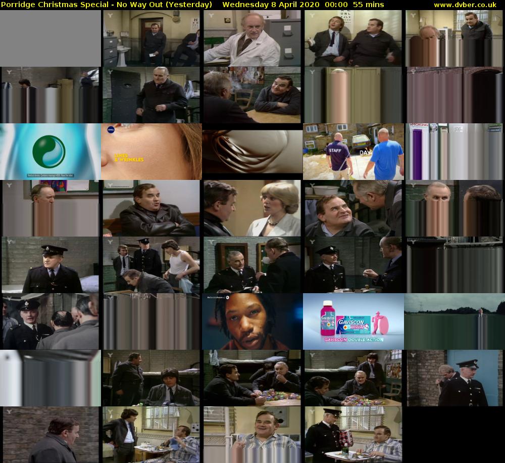 Porridge Christmas Special - No Way Out (Yesterday) Wednesday 8 April 2020 00:00 - 00:55