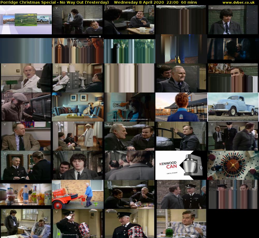 Porridge Christmas Special - No Way Out (Yesterday) Wednesday 8 April 2020 22:00 - 23:00