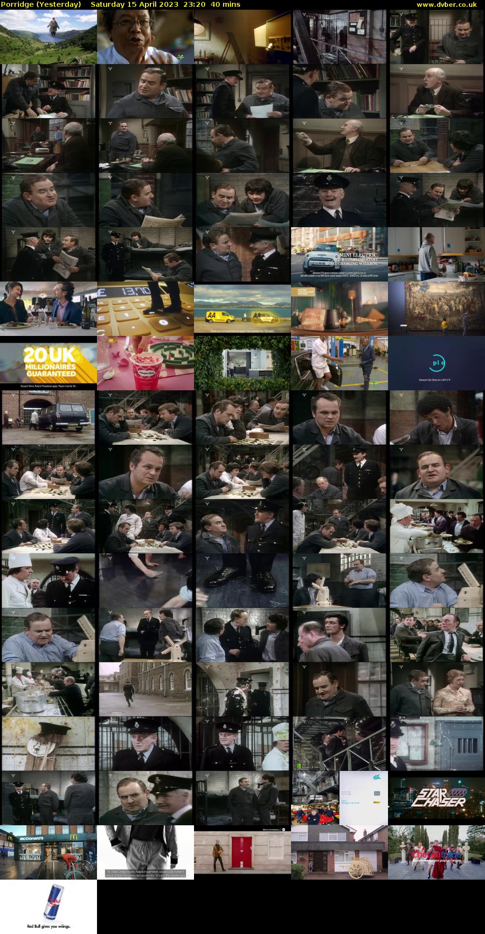 Porridge (Yesterday) Saturday 15 April 2023 23:20 - 00:00