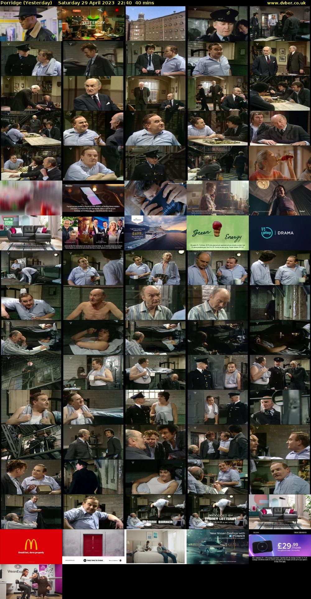Porridge (Yesterday) Saturday 29 April 2023 22:40 - 23:20