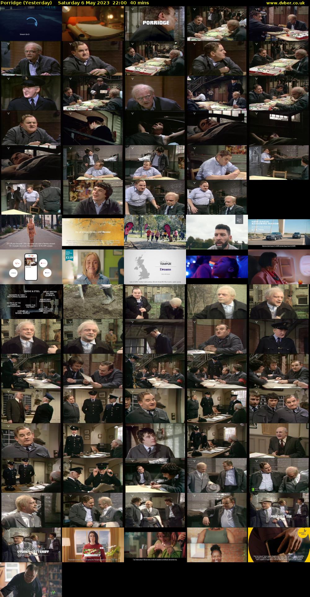 Porridge (Yesterday) Saturday 6 May 2023 22:00 - 22:40