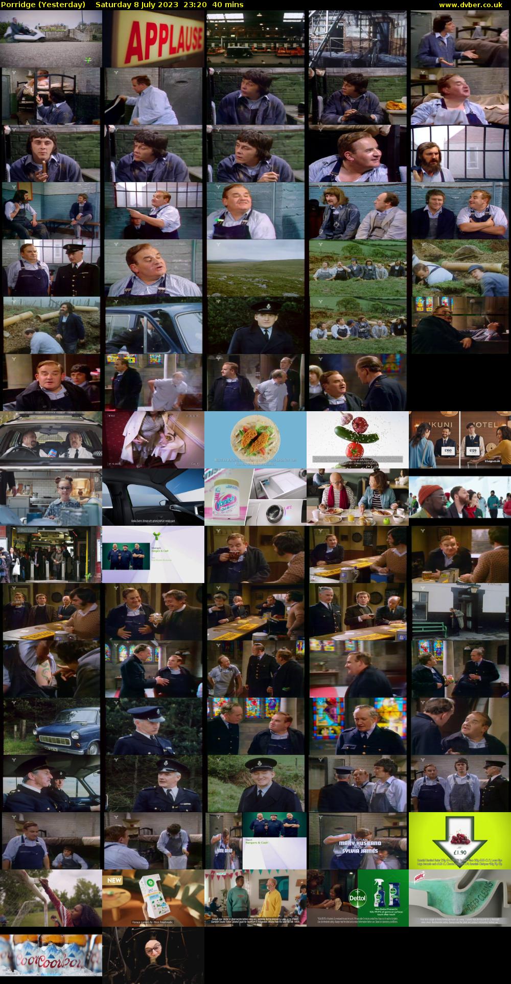 Porridge (Yesterday) Saturday 8 July 2023 23:20 - 00:00
