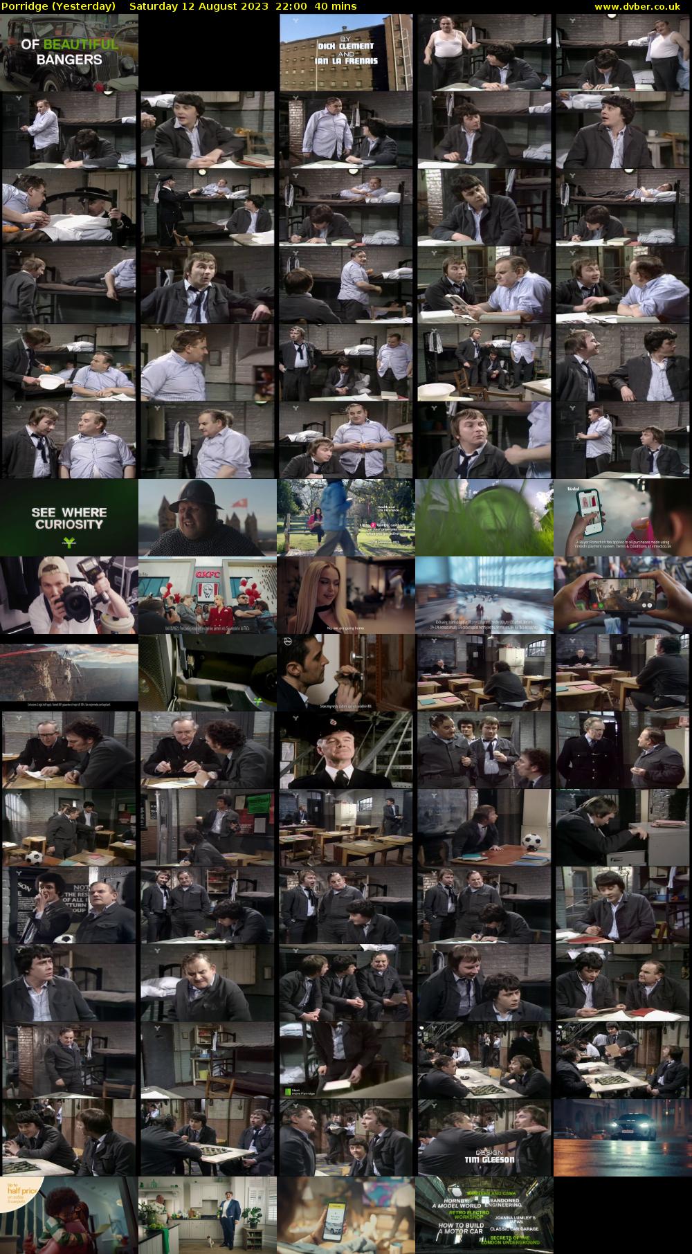 Porridge (Yesterday) Saturday 12 August 2023 22:00 - 22:40