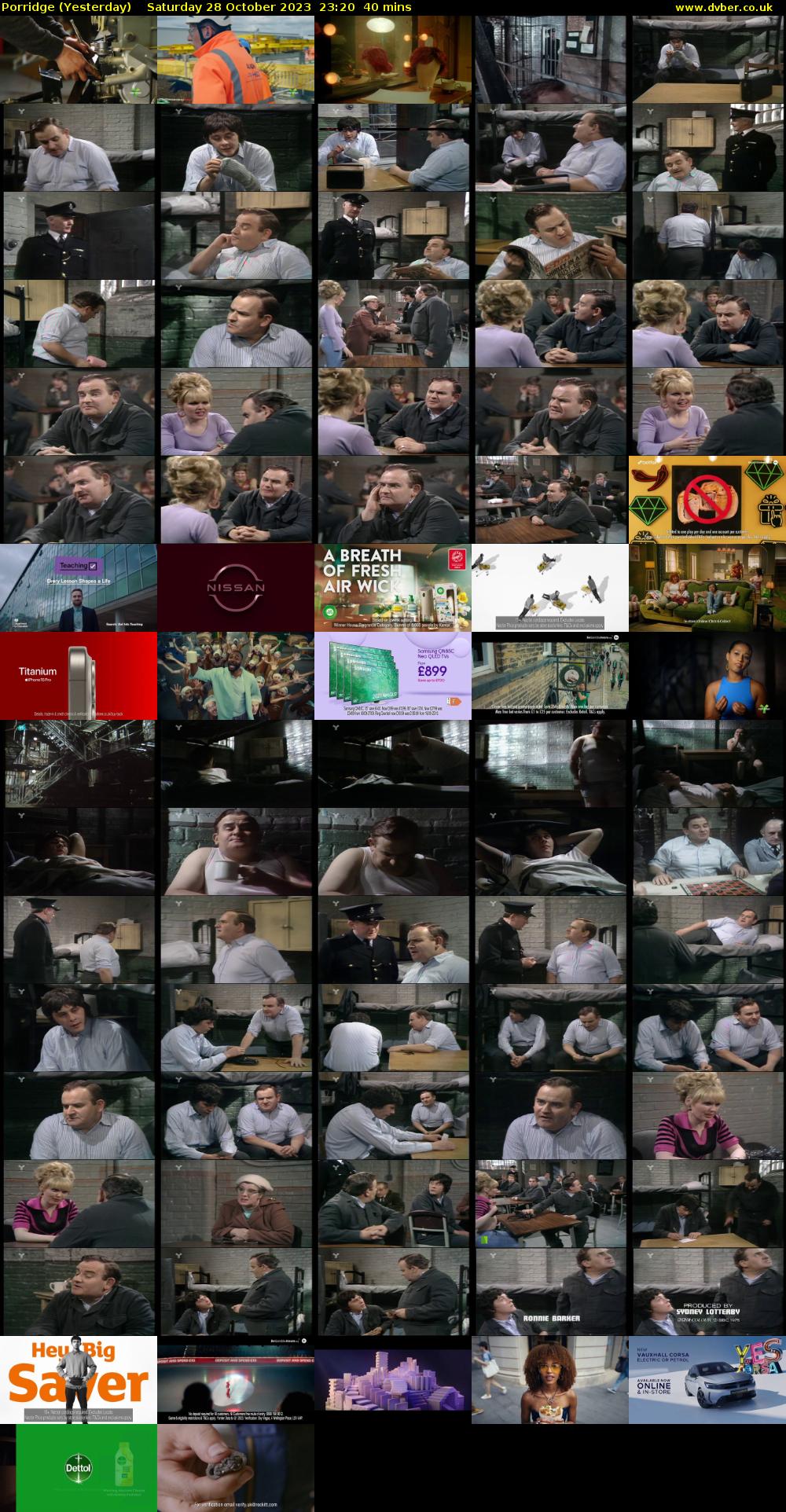 Porridge (Yesterday) Saturday 28 October 2023 23:20 - 00:00