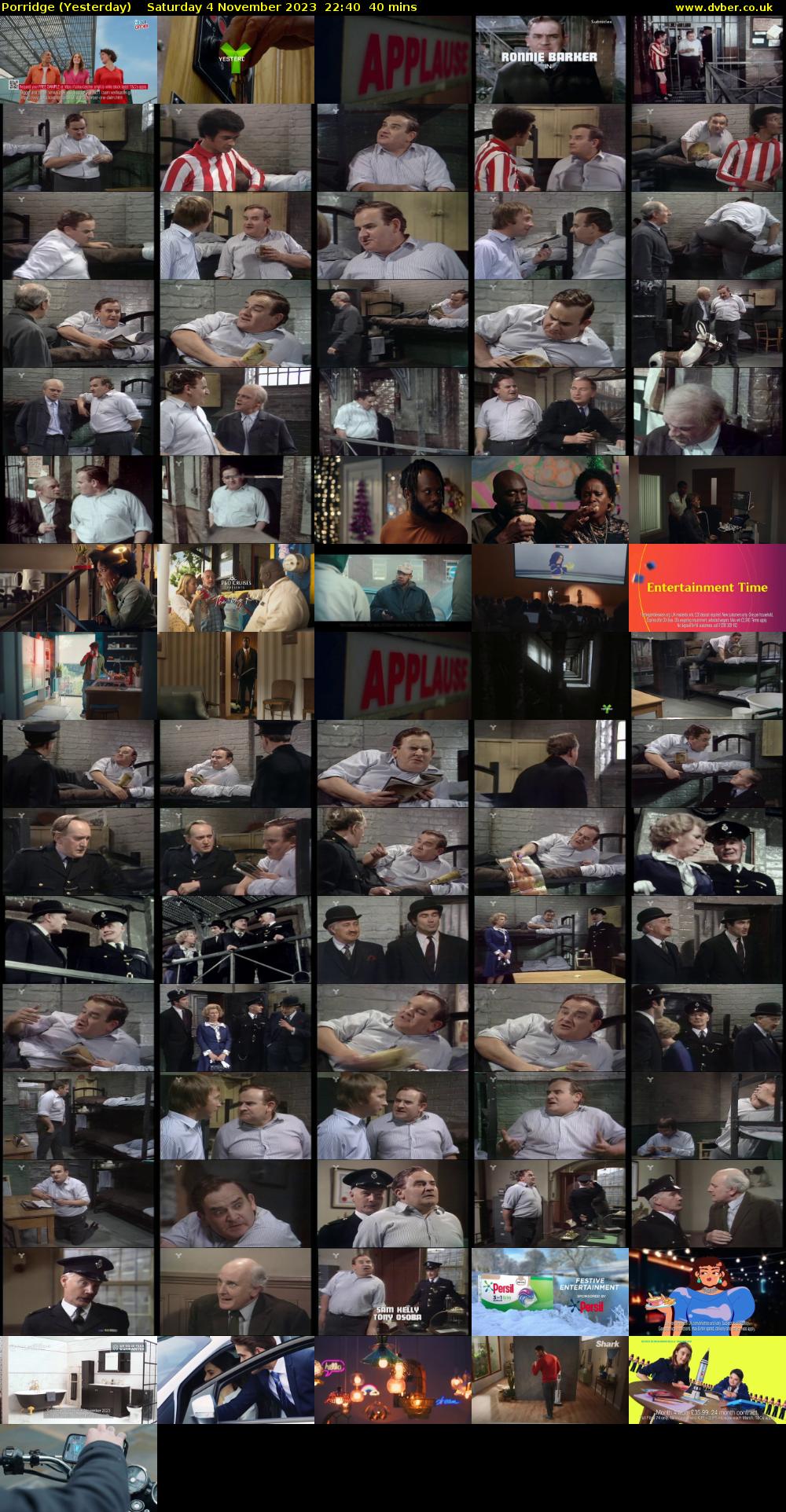 Porridge (Yesterday) Saturday 4 November 2023 22:40 - 23:20