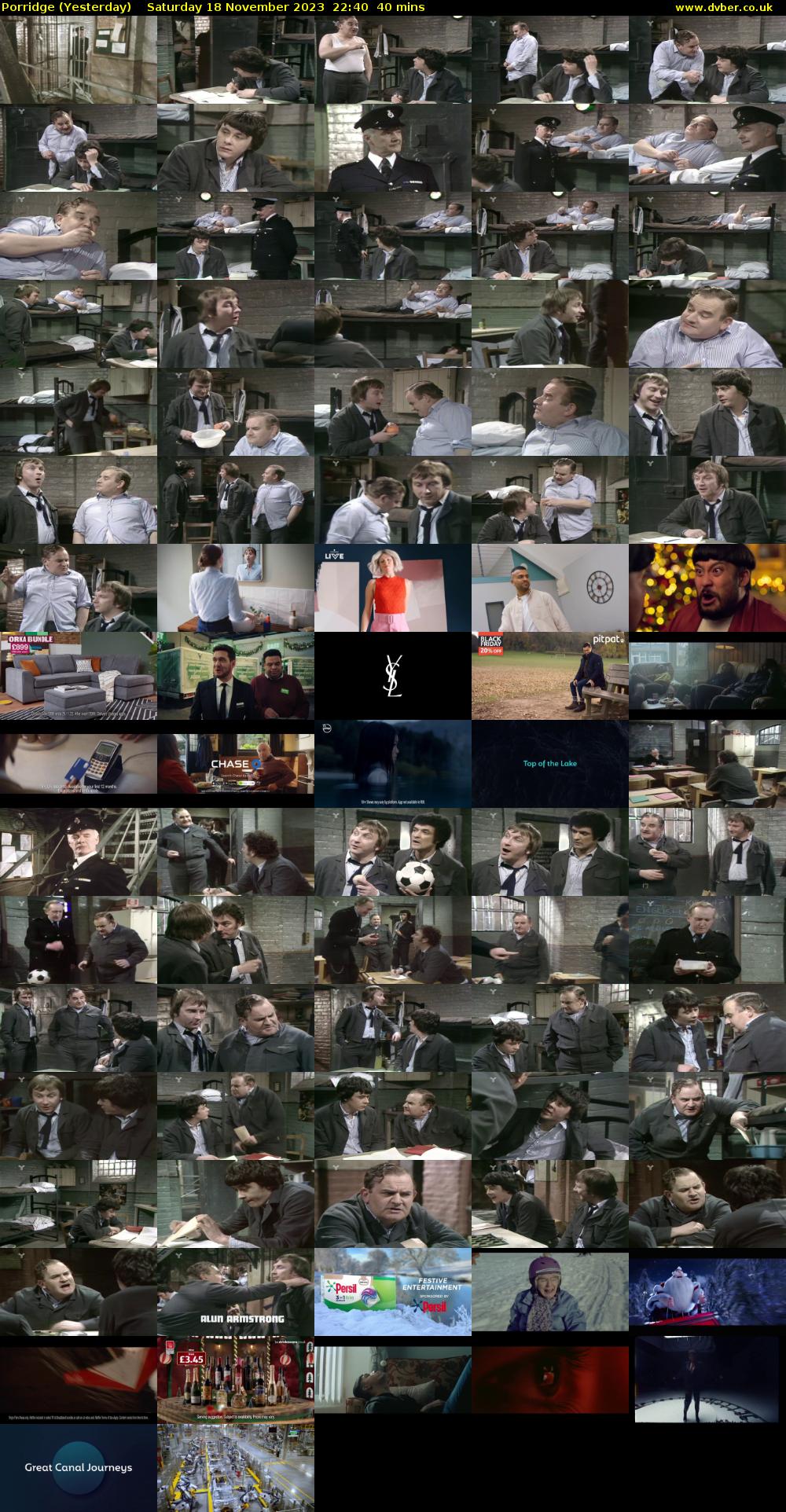 Porridge (Yesterday) Saturday 18 November 2023 22:40 - 23:20