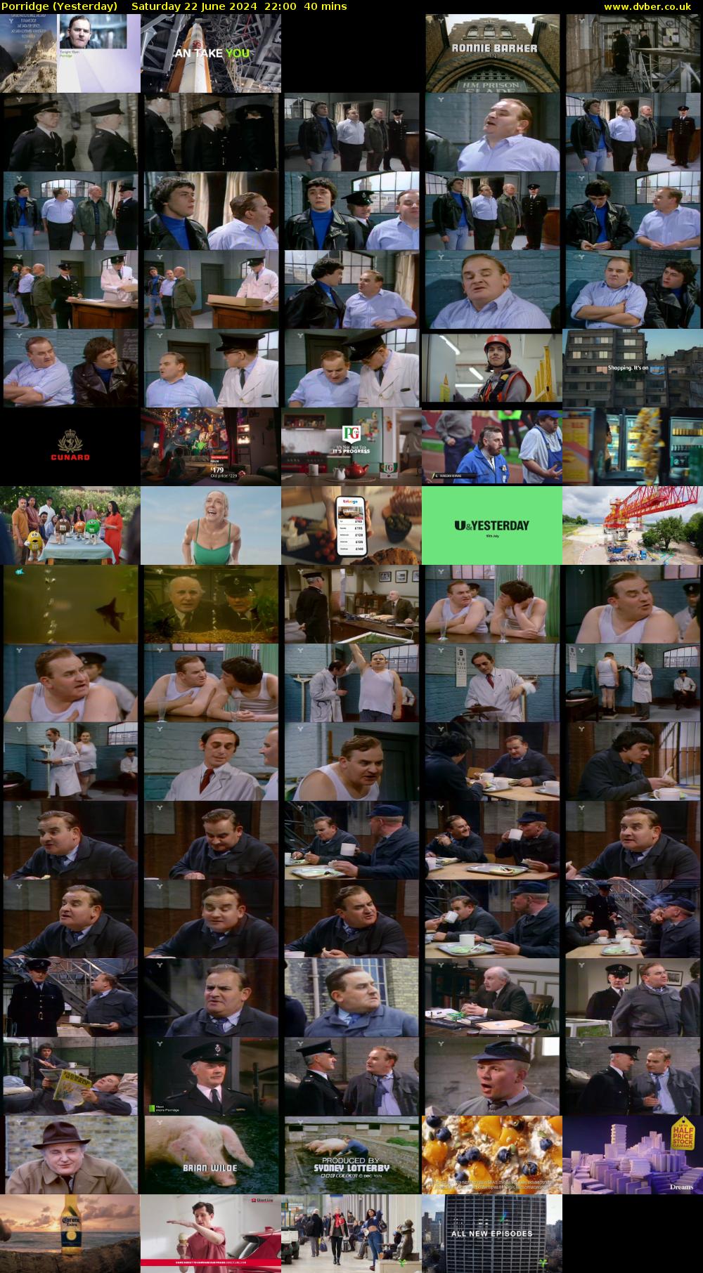 Porridge (Yesterday) Saturday 22 June 2024 22:00 - 22:40